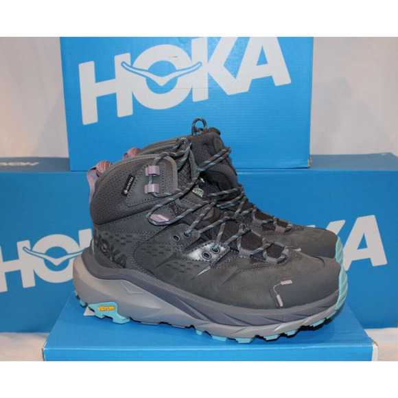 Hoka Women’s Kaha 2 GTX Mid‎ Waterproof Hiking Boots Castlerock Gray Sz 7.5 $240 - Picture 2 of 8